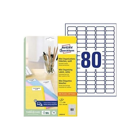 Avery Self-Adhesive Label Rounded